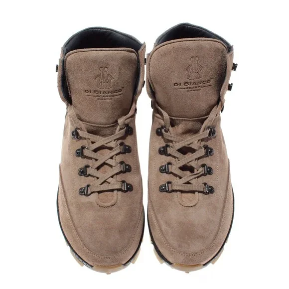 Di Bianco NWB Livigno Suede Hiking Boots Size 43.5 US 10.5 Fontanella Oslo Brown